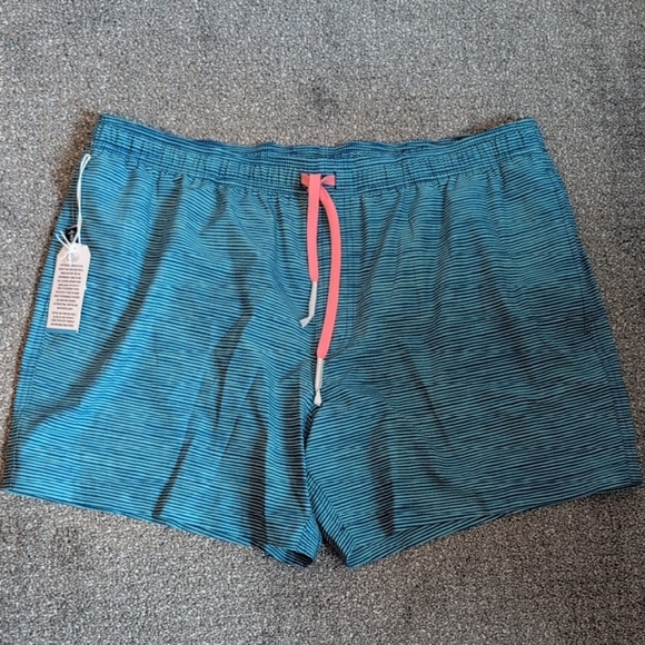 Southern Tide Men's Blue Striped 6in Felton Stripe Swim Trunks NWT Size XXL - Picture 1 of 7